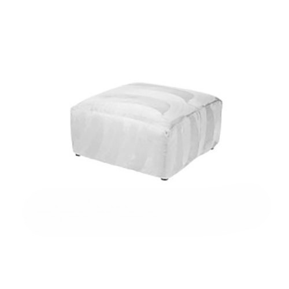 Square Ottoman - White