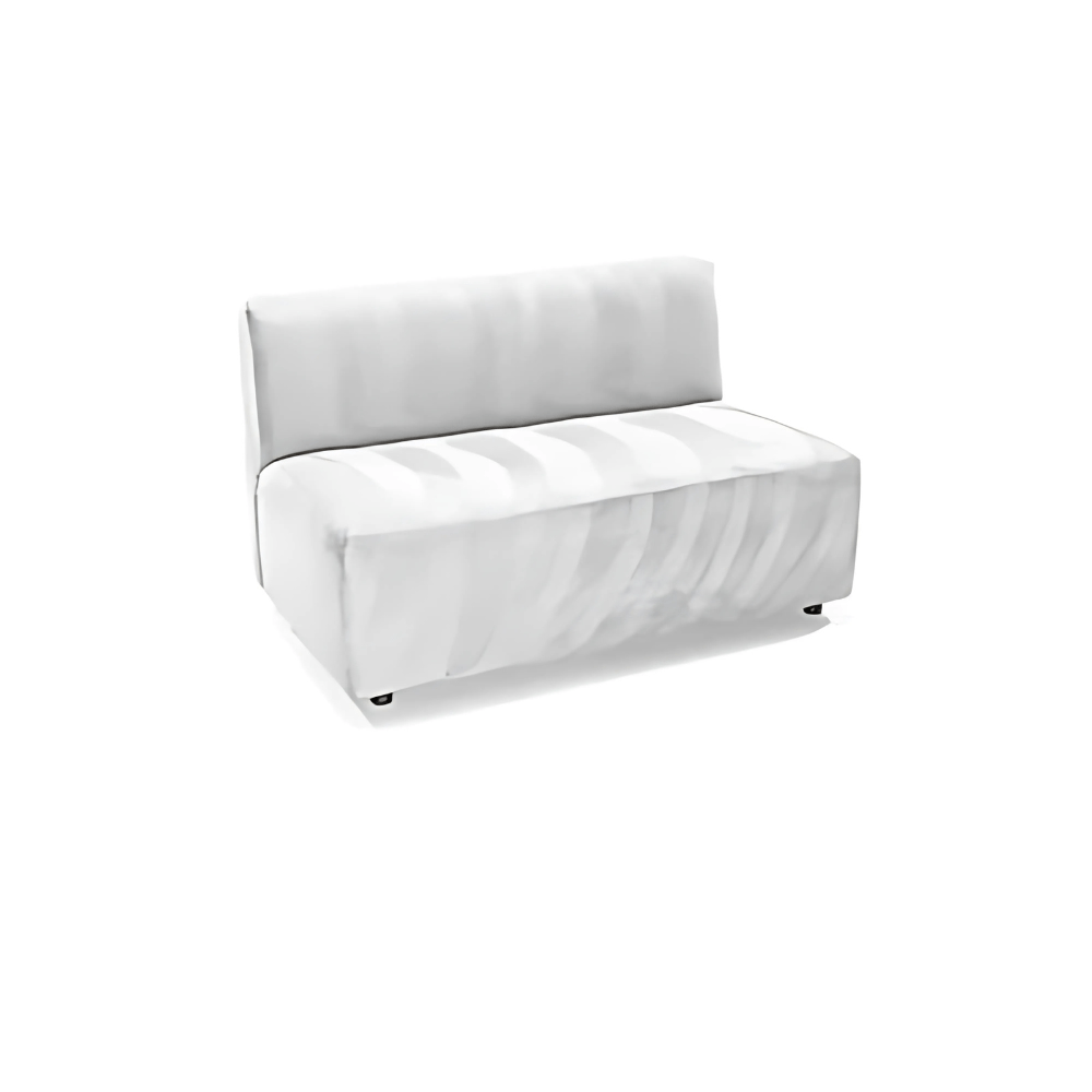 Armless Couch - White