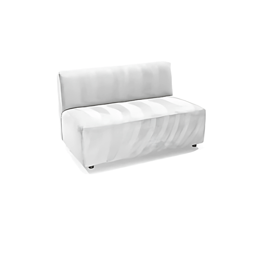 Armless Couch - White