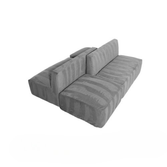 Mini Armless Island Bench - Grey