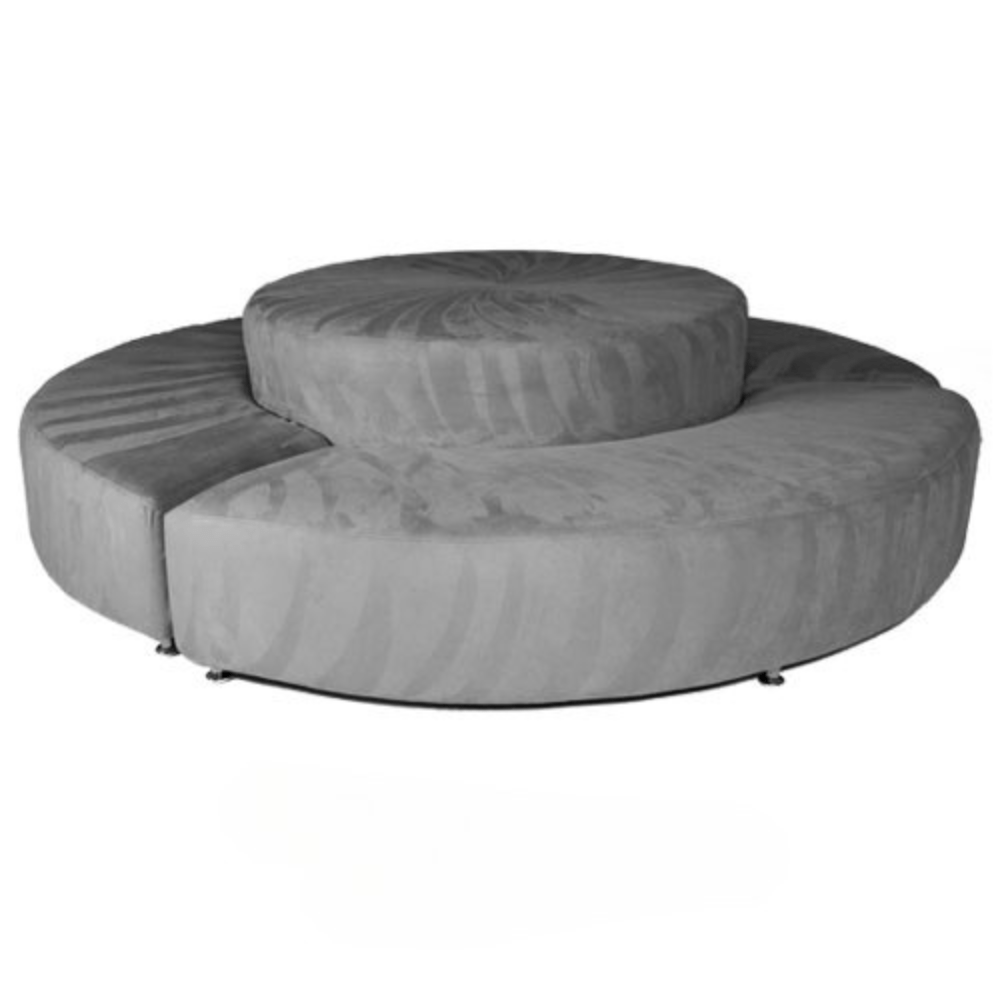 Round Settee - Grey