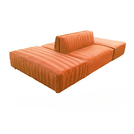 Armless Island Bench - Orange