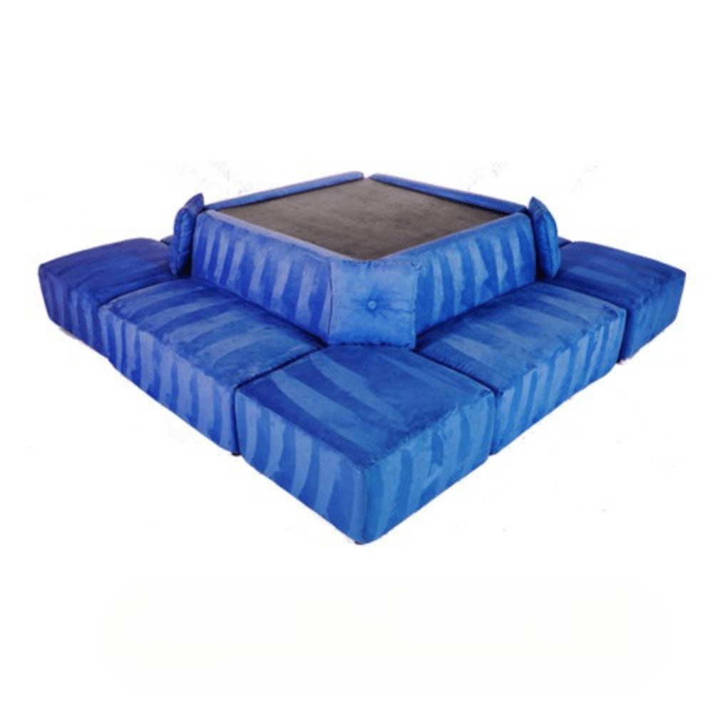 Square Sectional - Royal Blue