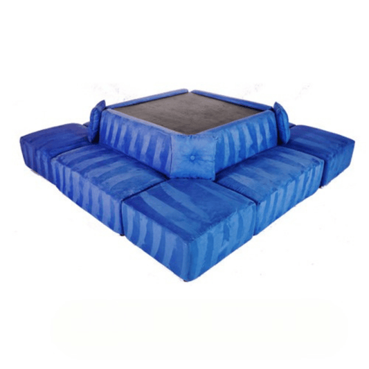 Square Sectional - Royal Blue