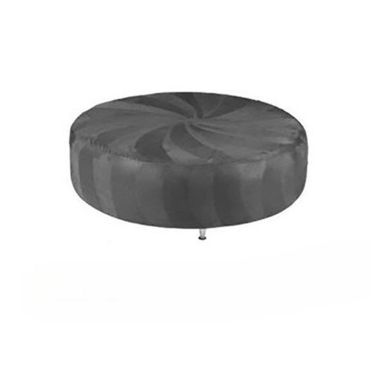 Huge Round Ottoman - Grey
