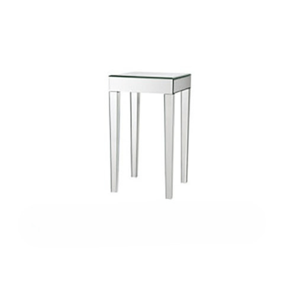 Mirrored Square End Table