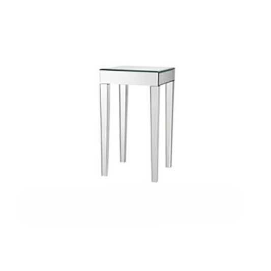 Mirrored Square End Table
