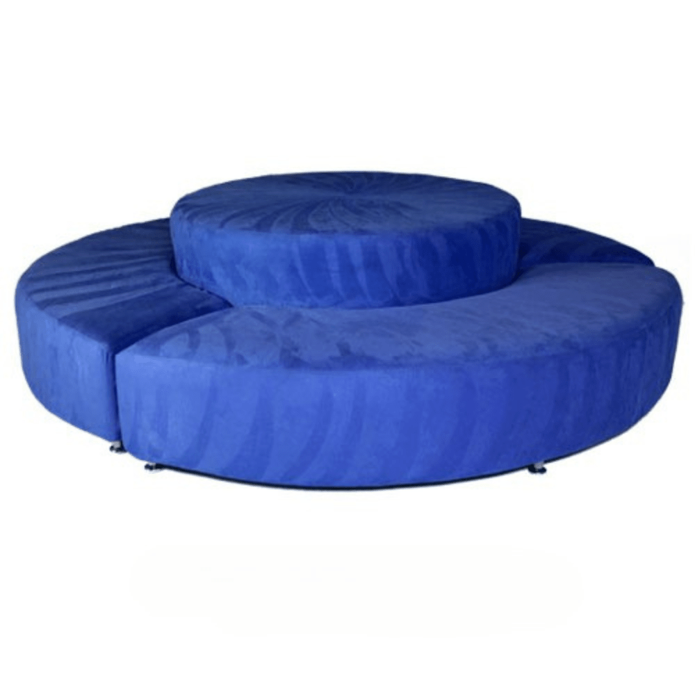 Round Settee - Royal Blue