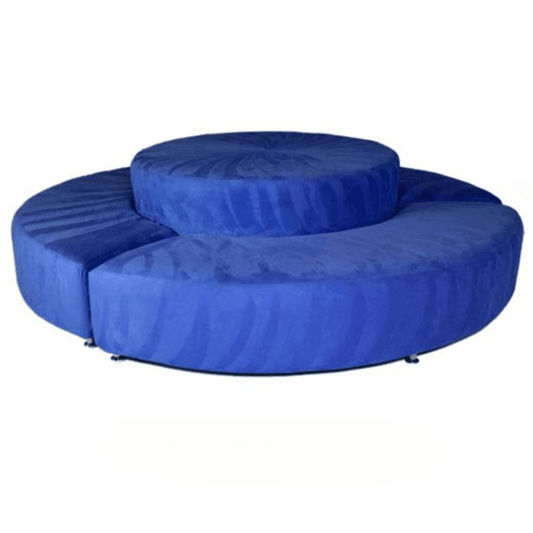 Round Settee - Royal Blue