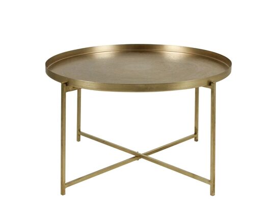 Antique Brass Tray Coffee Table