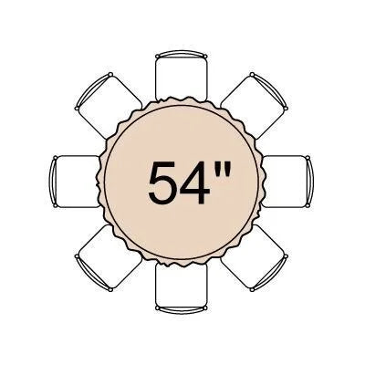 54" Round Banquet Table