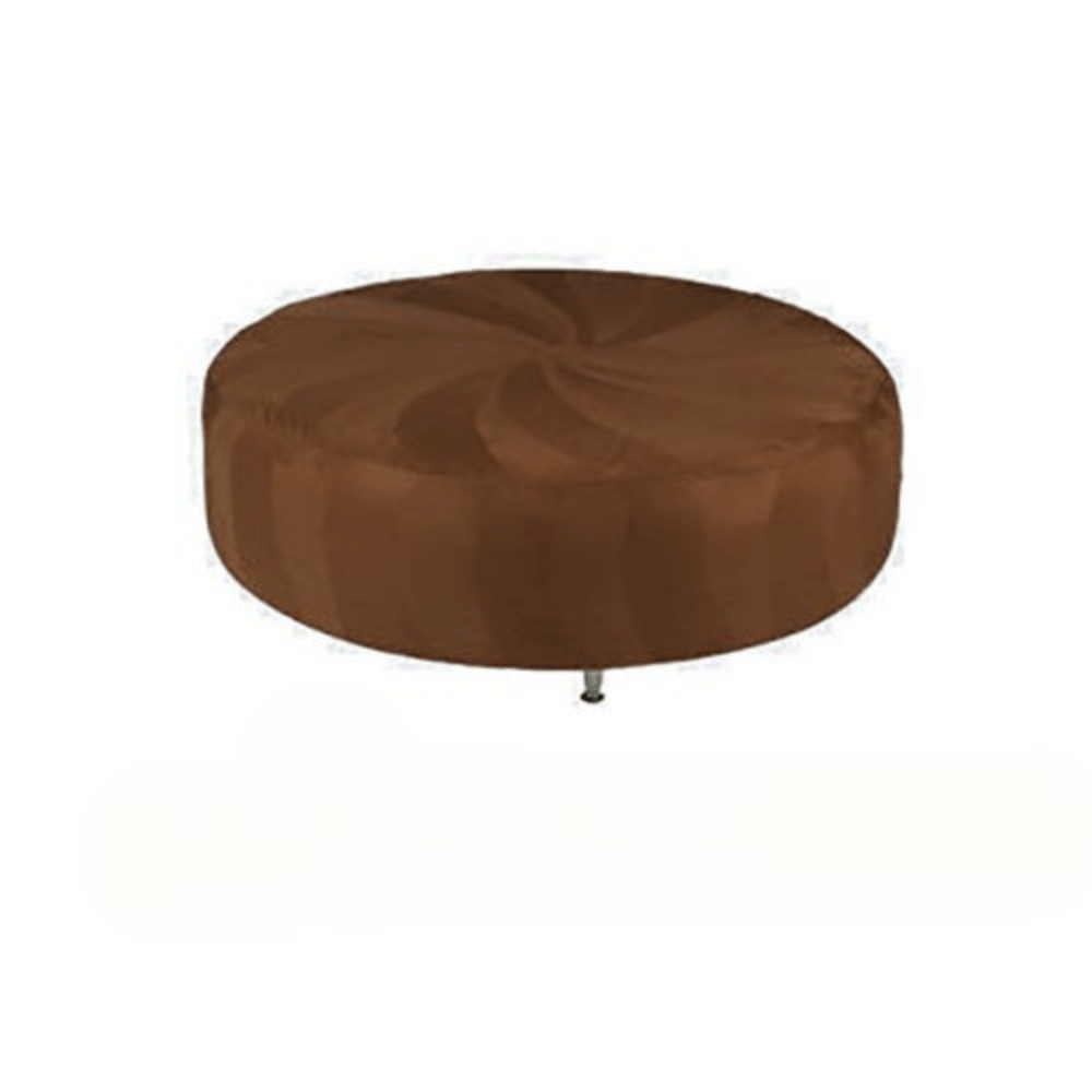 Huge Round Ottoman - Brown