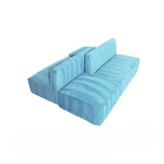 Mini Armless Island Bench - Light Blue