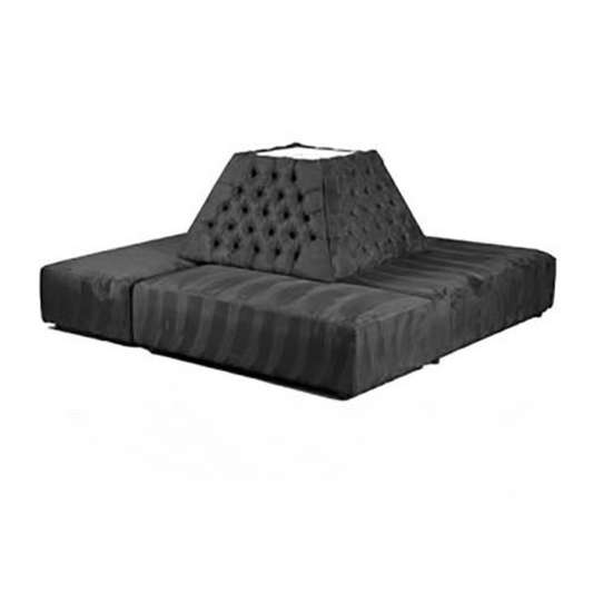 Square Tufted Banquette - Black