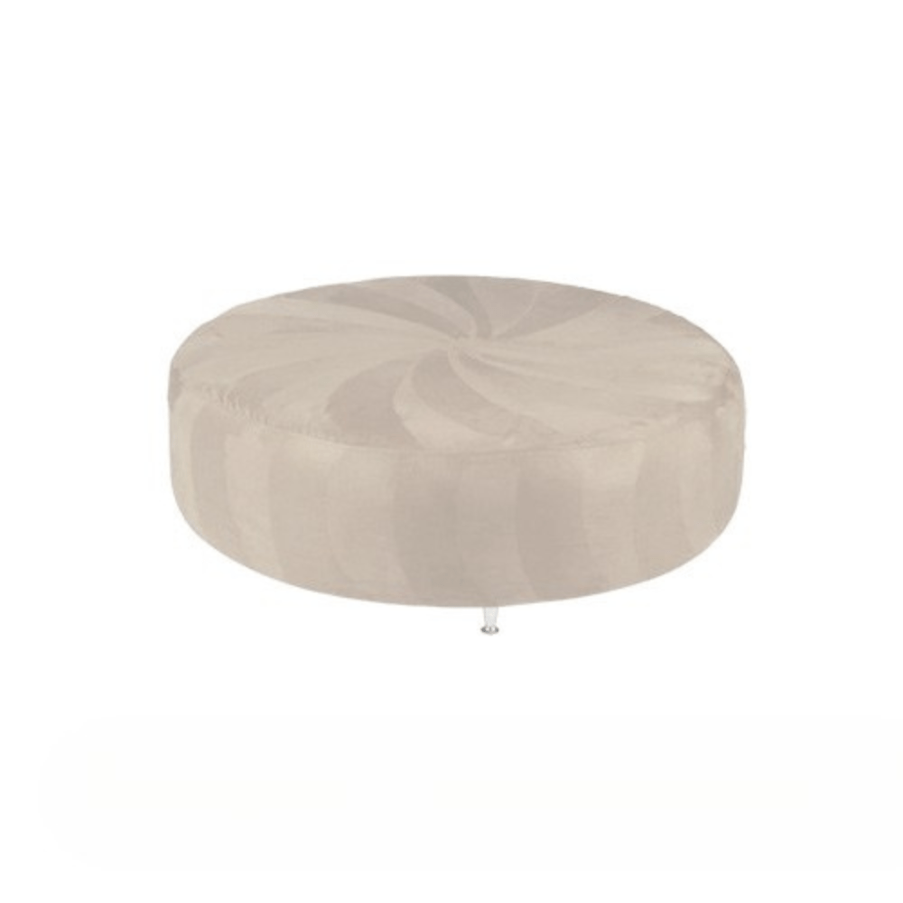 Huge Round Ottoman - Beige