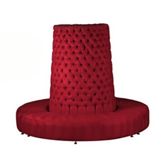 Royal Round Bench - Red