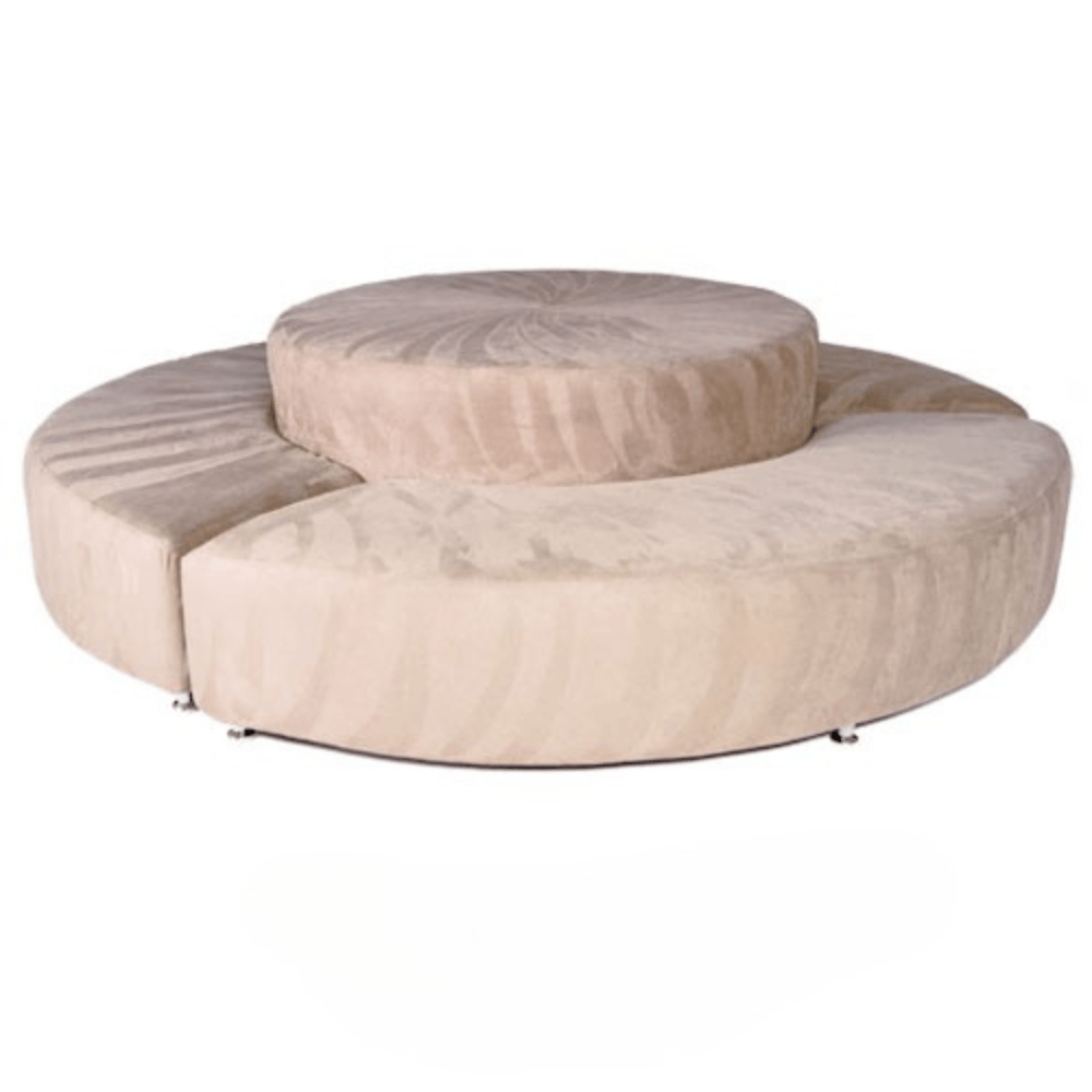 Round Settee - Beige