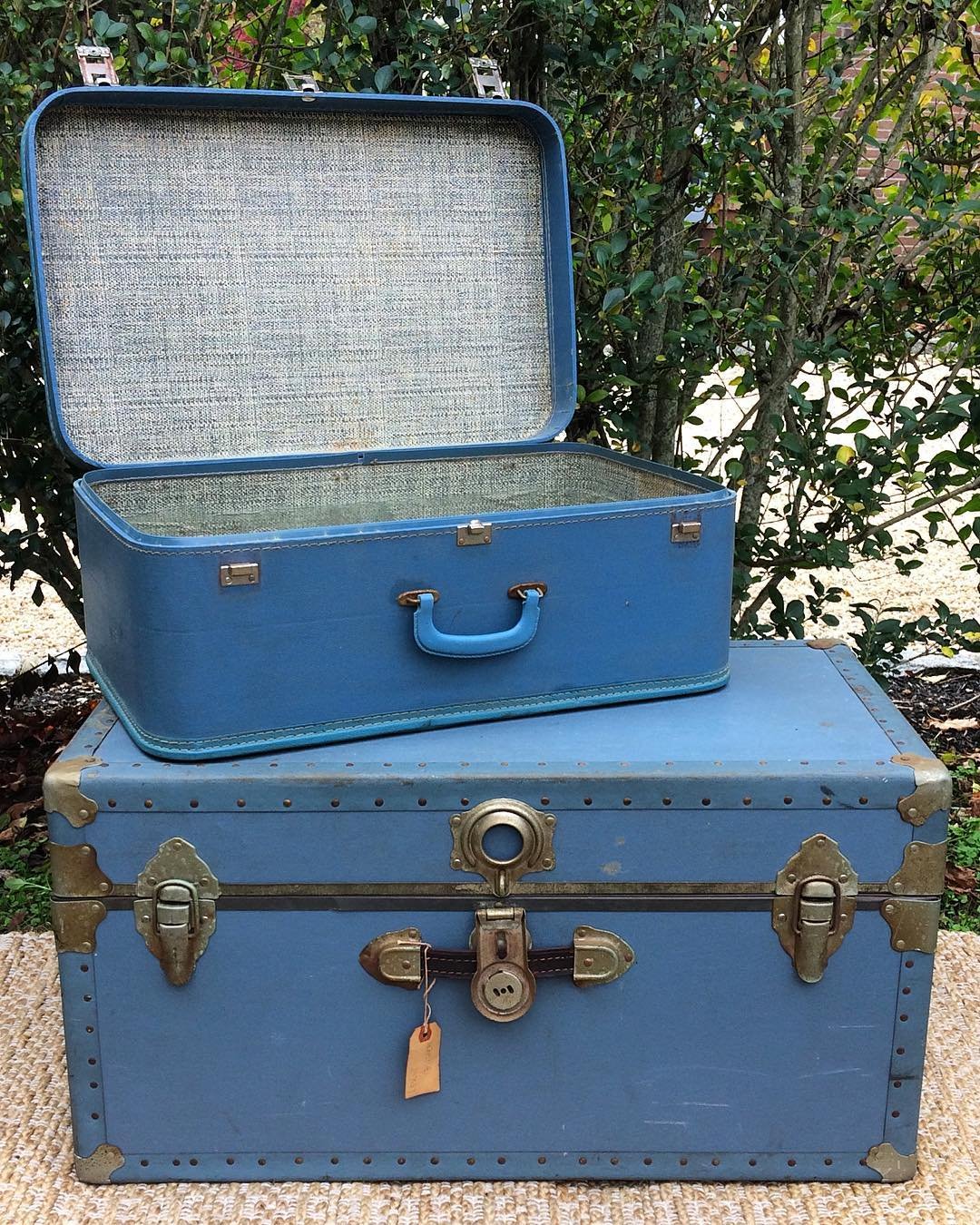 Blue Suitcases