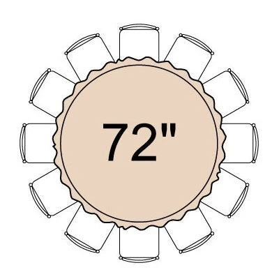 72" Round Banquet Table