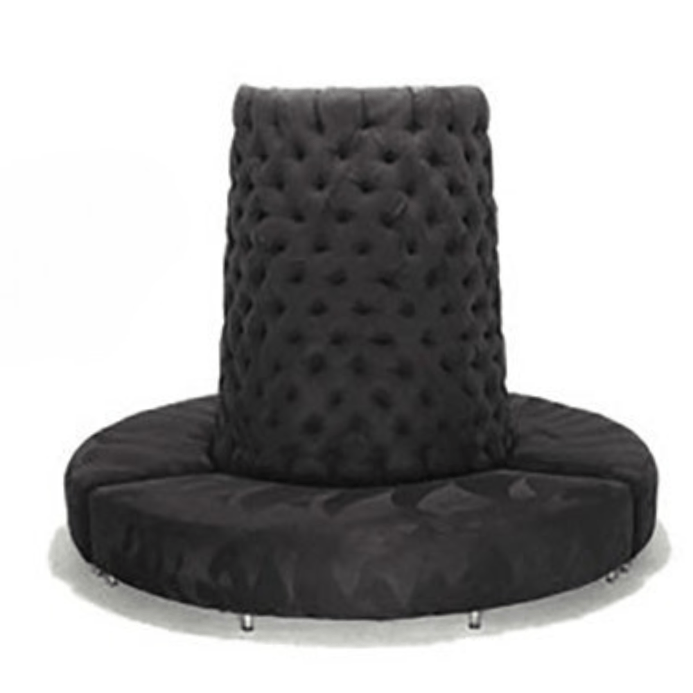 Royal Round Bench-Black 