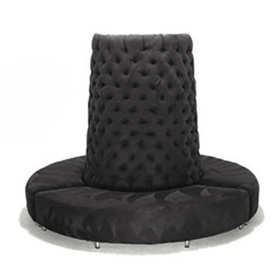 Royal Round Bench-Black 