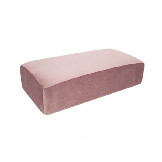 Rectangle Bench - Blush Velvet