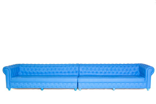 16' Chesterfield Sofa Blue