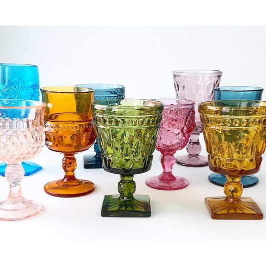 Vintage Color Goblets