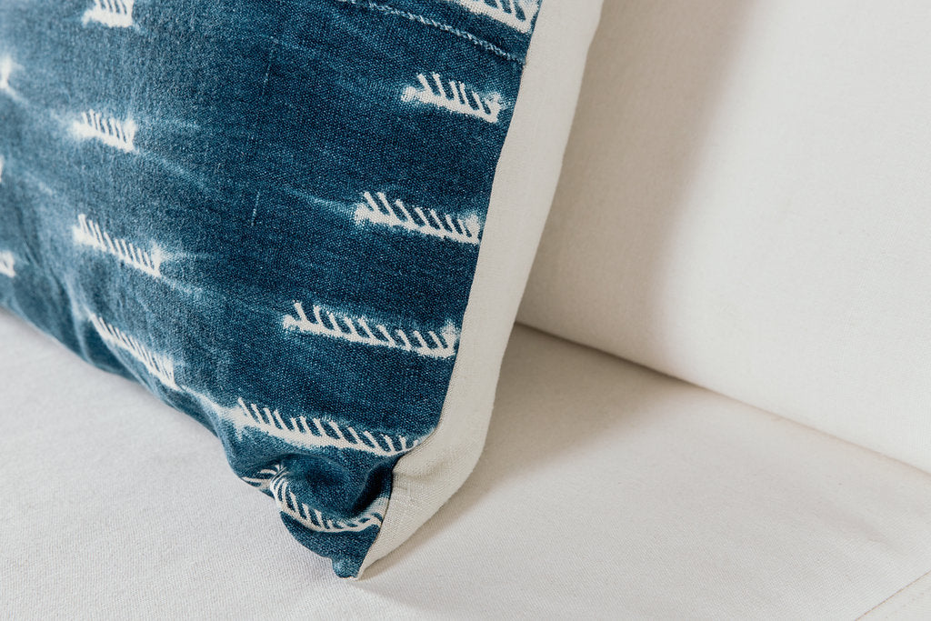 Pin Tie Indigo Pillow