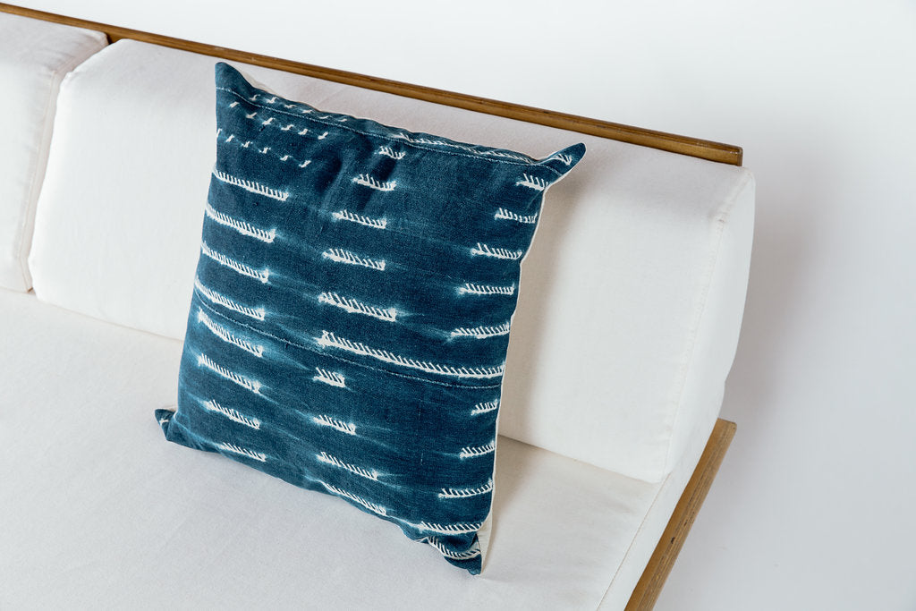 Pin Tie Indigo Pillow