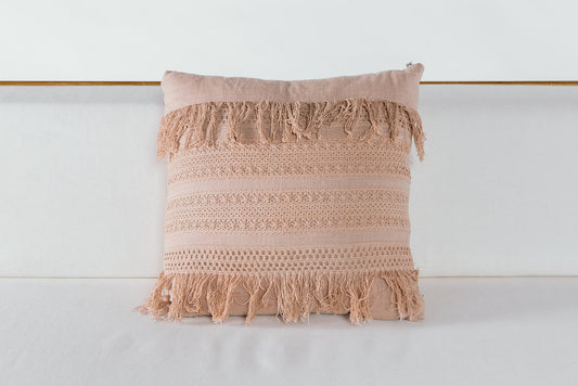 Blush Crochet Pillow