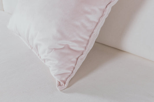 Rose Quartz Velvet Throw Pillow