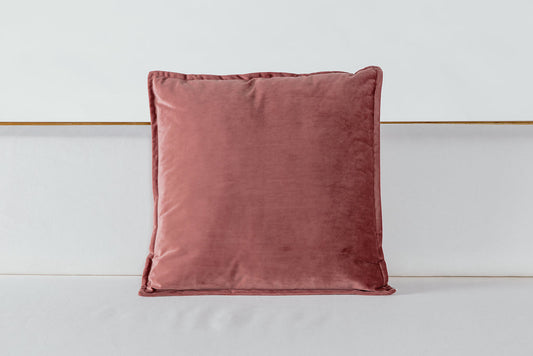 Mauve Velvet Throw Pillow