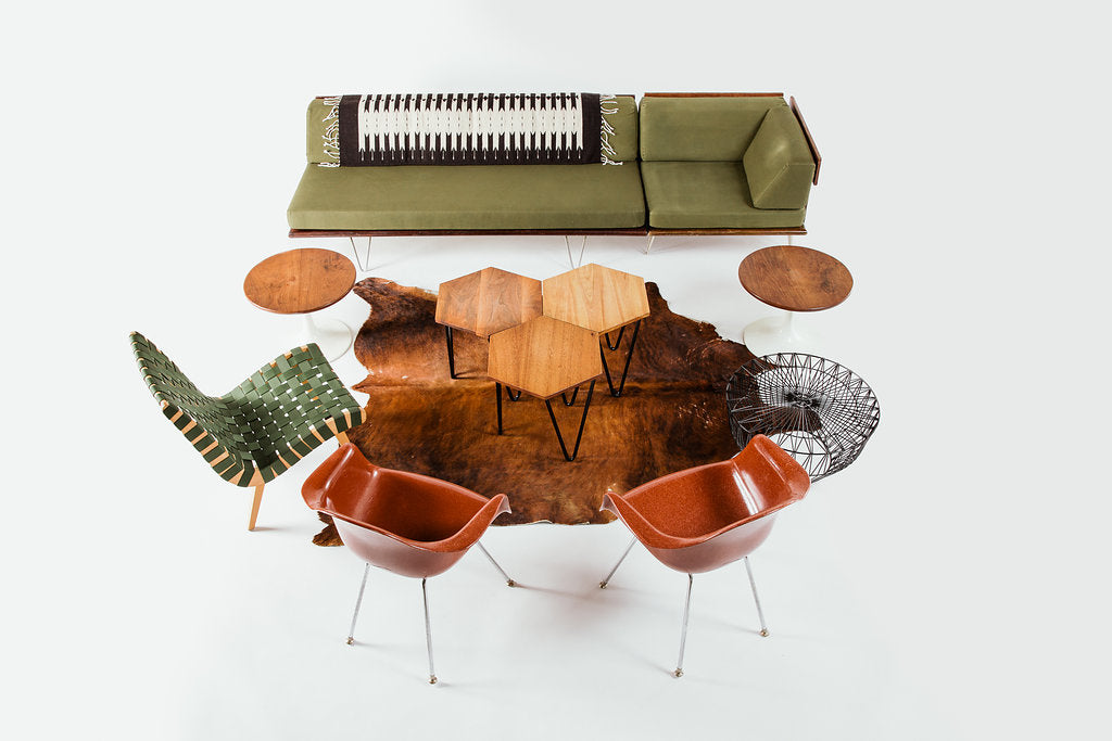 Tulip Walnut Side Table