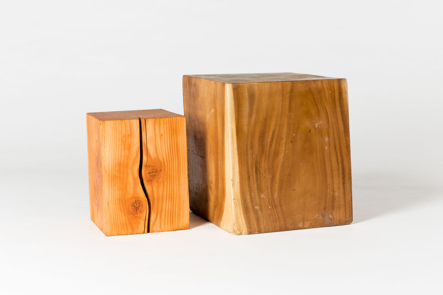 Walnut Cube Coffee Tables