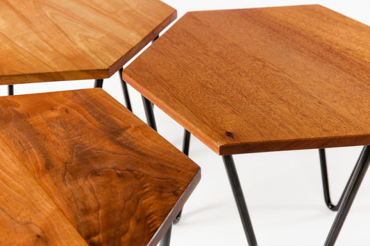 Black Nesting Table Set