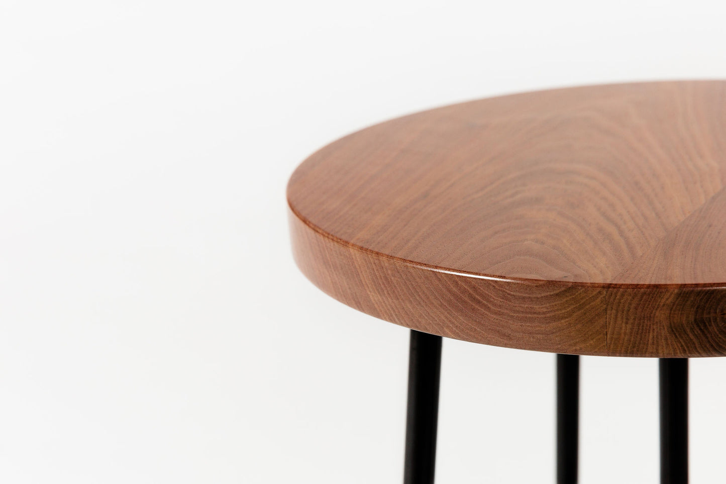 Walnut Black Cafe Set