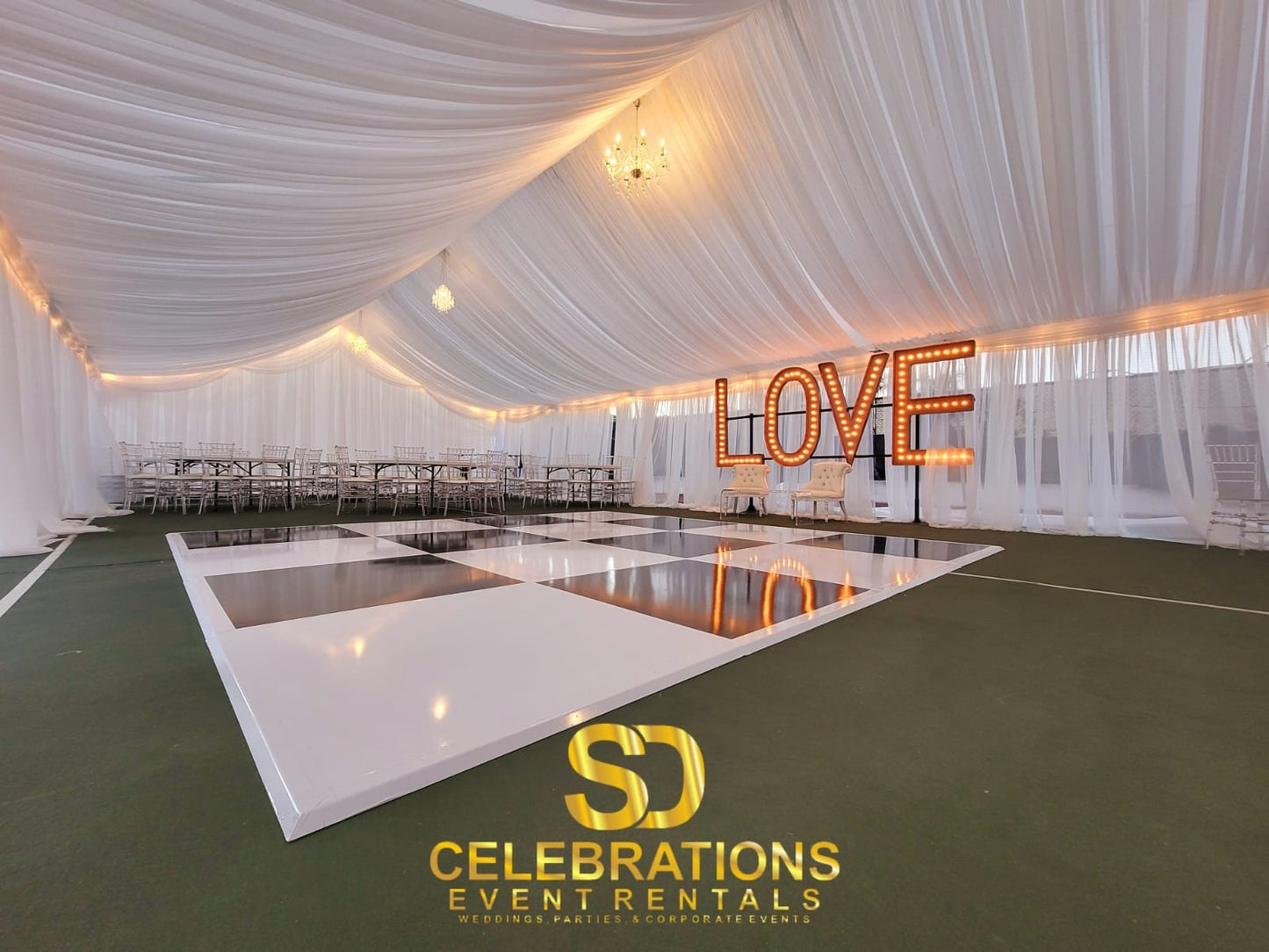 Chess Dance Floor 16x16'