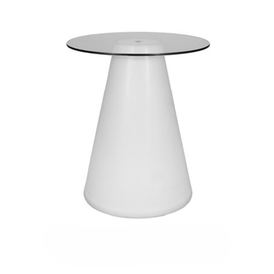 Martini Hi-Boy Table - White