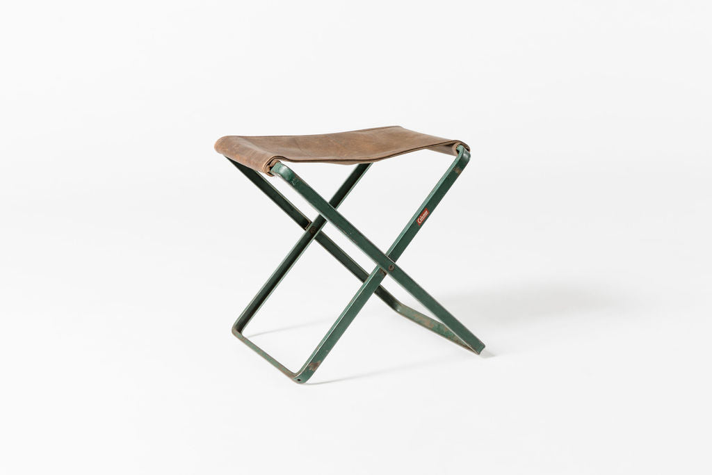 Leather Folding Stool