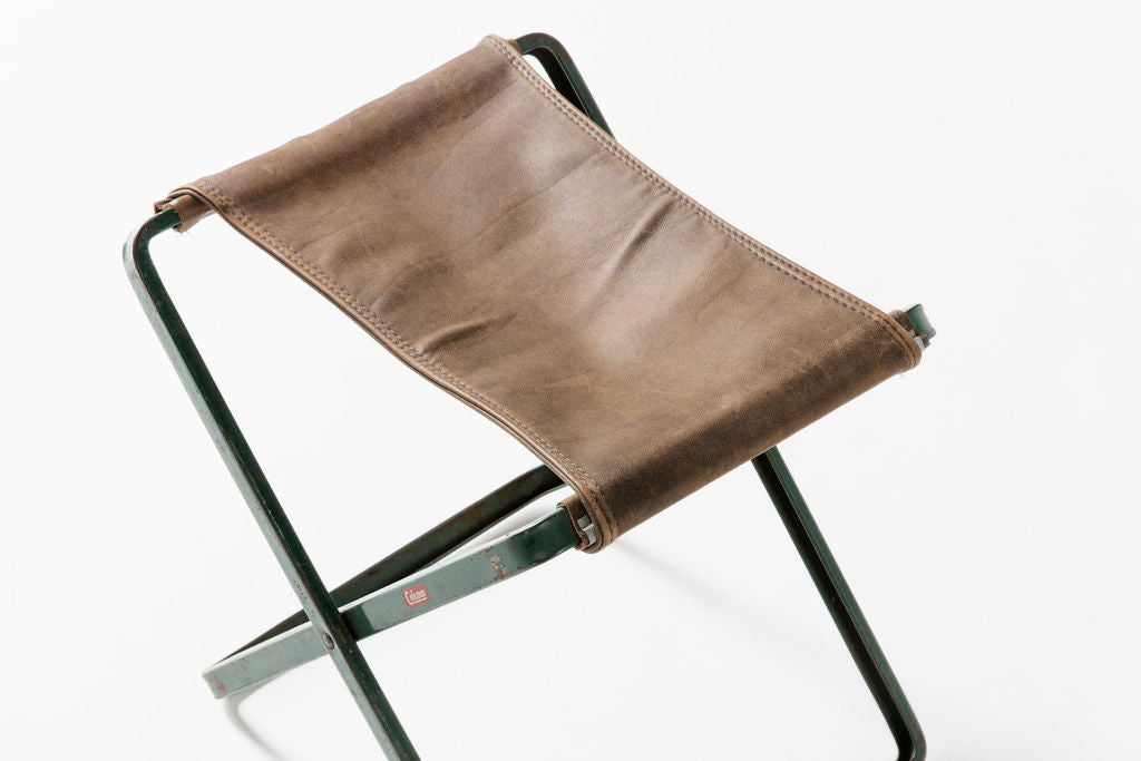 Leather Folding Stool
