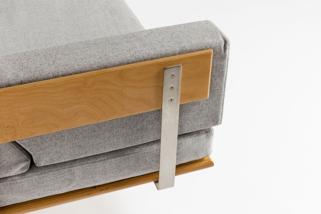 Gray Modernica Daybed with Arm Rests