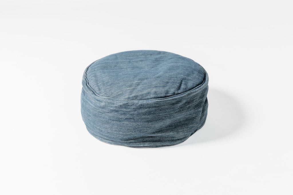 Denim Pouf