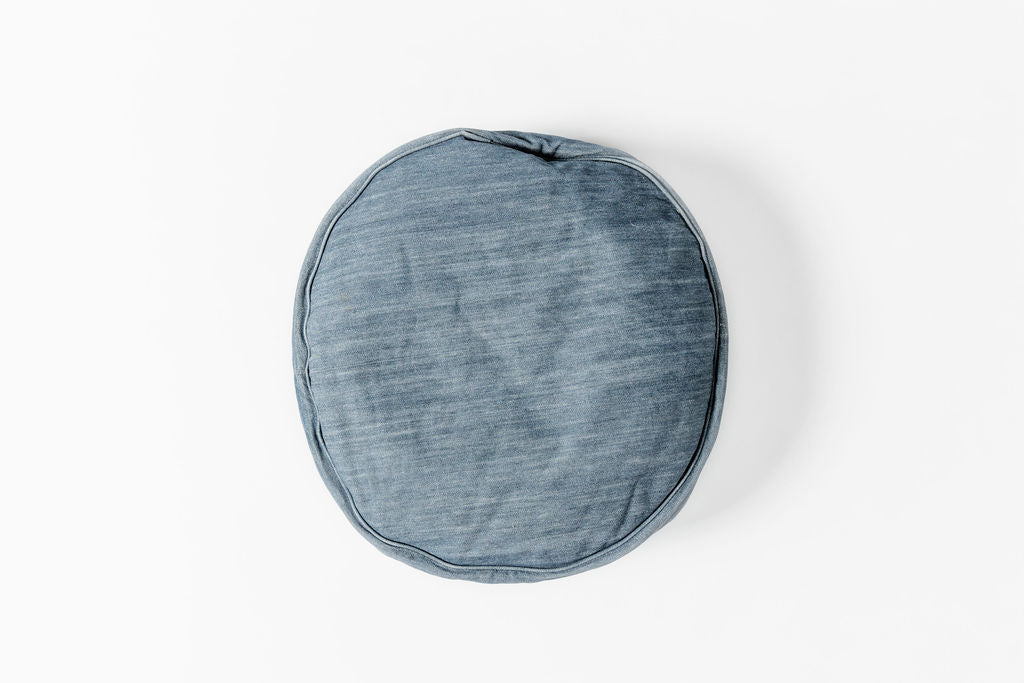 Denim Pouf