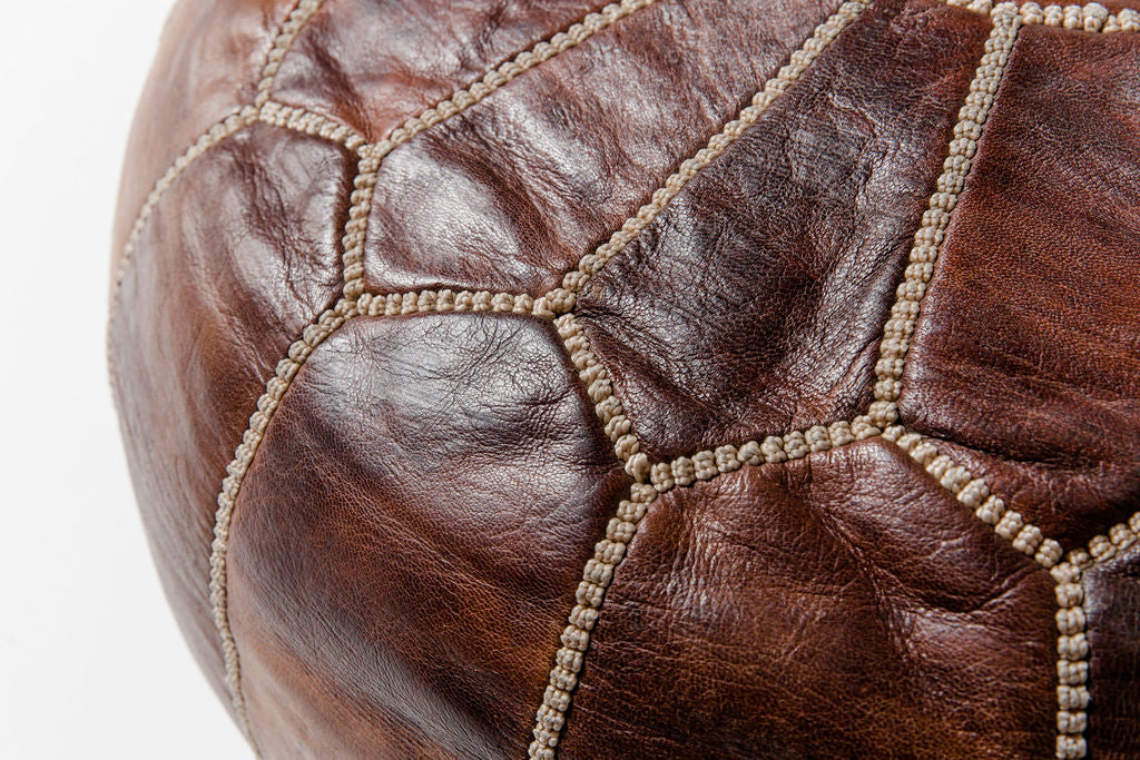 Brown Moroccan Pouf