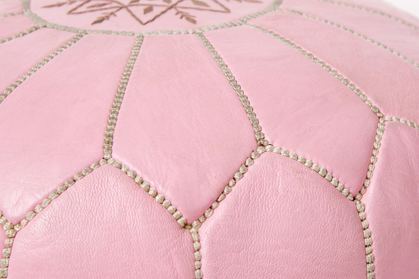 Light Pink Moroccan Pouf