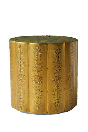 Embossed Gold Scallop Table