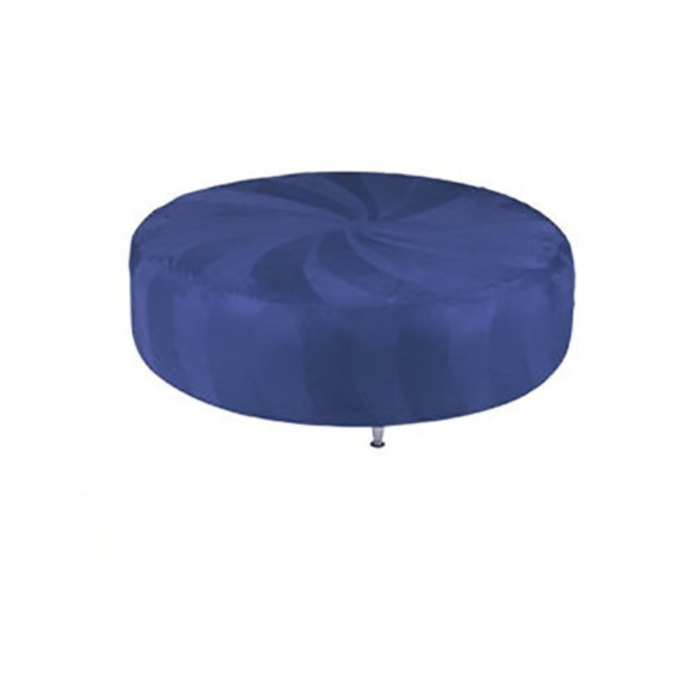 Huge Round Ottoman - Navy Blue