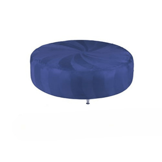 Huge Round Ottoman - Navy Blue