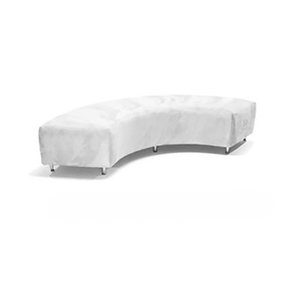 Curved Bench - White 